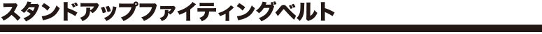 スタンドアップファイティングベルト