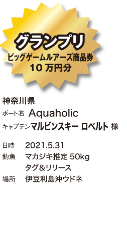 グランプリ AQUAHOLIC様