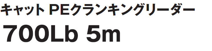 �L���b�g PE�N�����L���O���[�_�[ 700Lb 5m